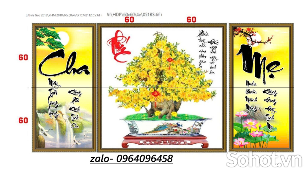 Tranh gạch 3d ốp mộ - GFD433