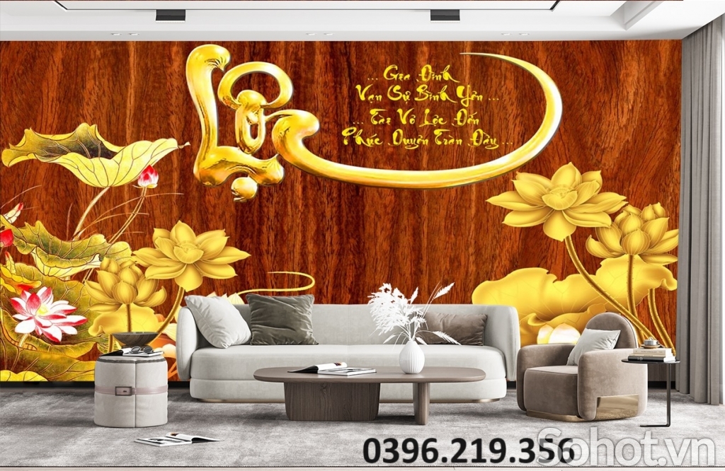 Gạch tranh đẹp 3D tài lộc