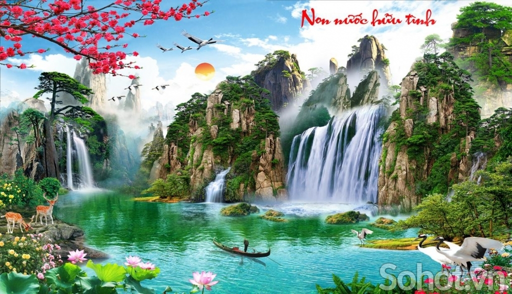 Tranh gạch 3d phong cảnh đồng quê - VNNN66