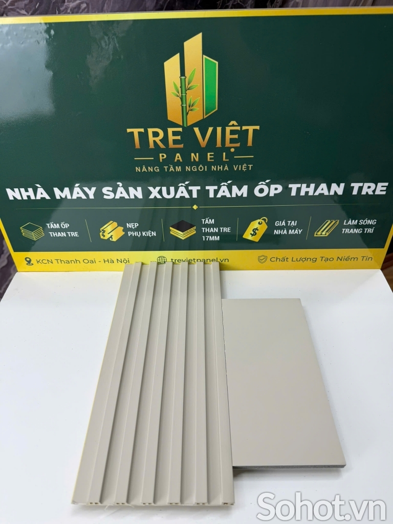 Tấm ốp than tre kèm lam song