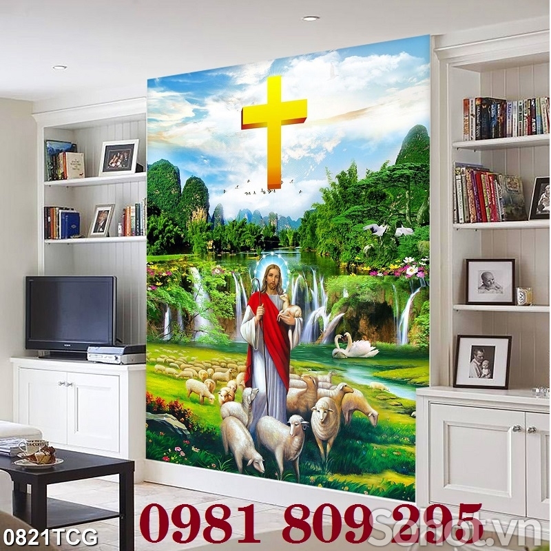 Tranh chúa - gạch tranh công giáo cao cấp JH3212