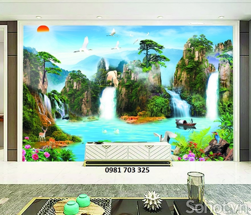 Gạch tranh phong cảnh, tranh 3D