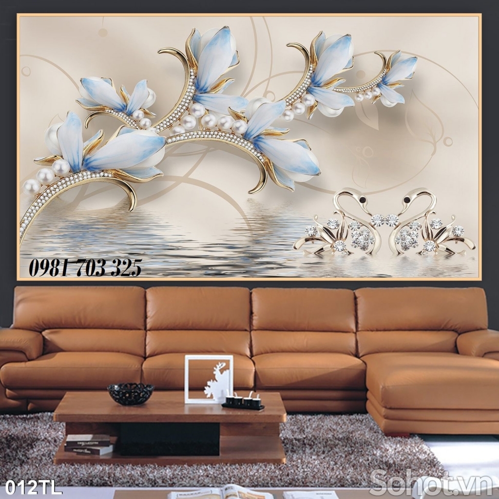 Tranh gạch hoa trang trí