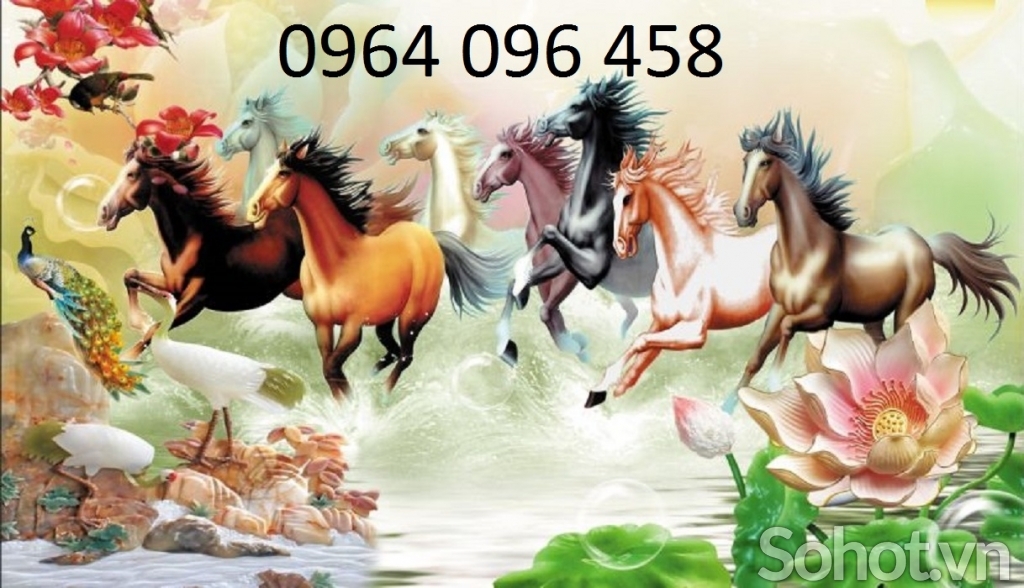 Tranh gạch men 3d mã đáo thành công - LDAZ22