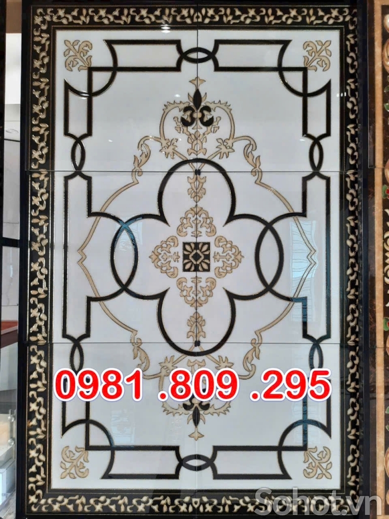 Gạch thảm 3d trang trí sảnh - hiên nhà