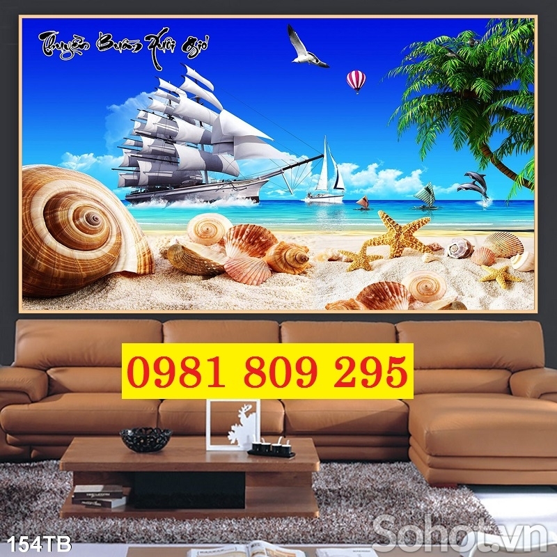 Gạch tranh thuyền buồm