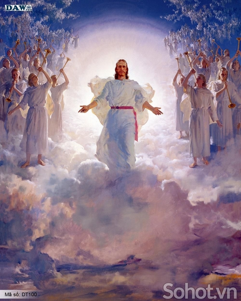 Tranh gạch 3d ốp tường tranh thiên chúa - ALM8