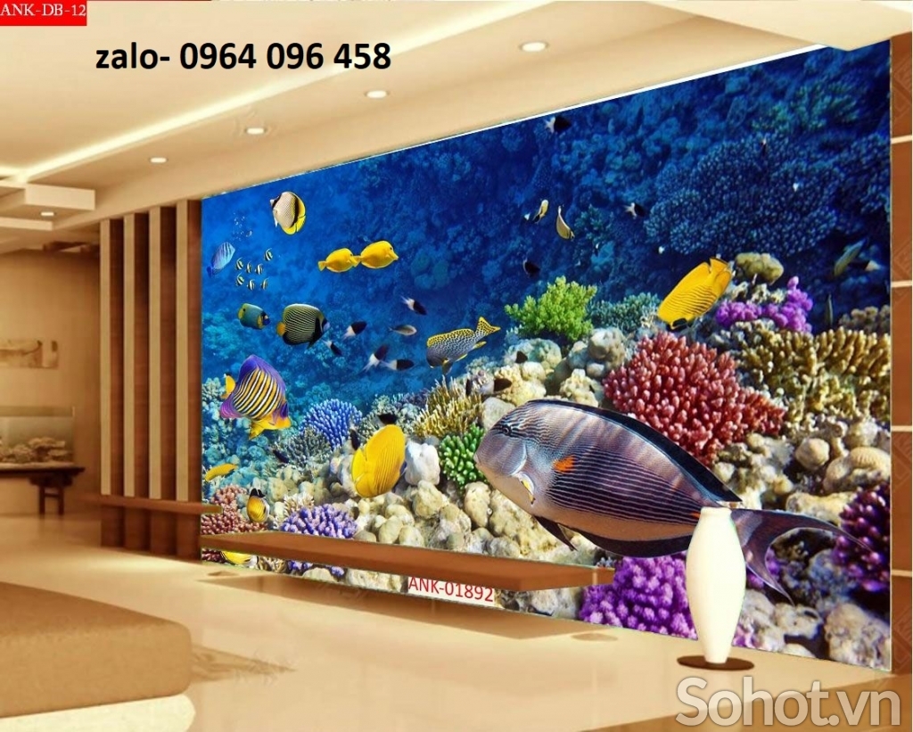 Tranh gạch 3d cá heo đại dương - GSXZ33