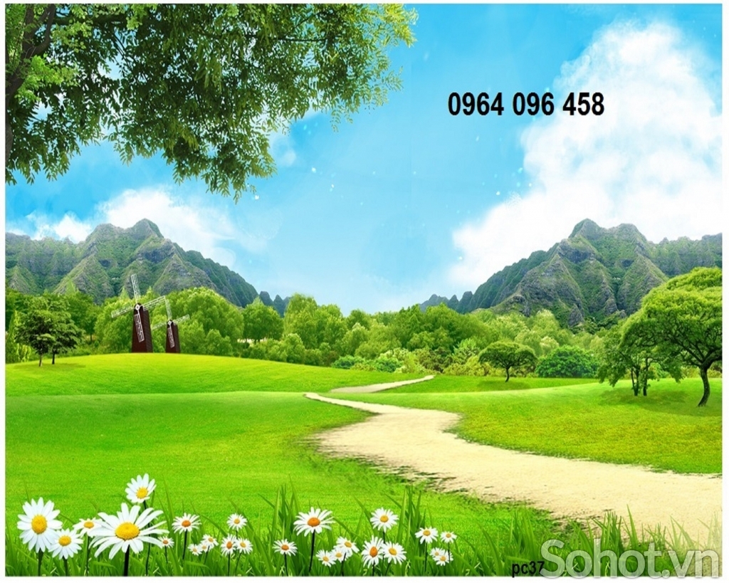 Tranh phong cảnh thiên nhiên - tranh gạch 3d - KHBV1