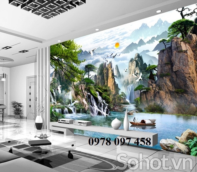 Tranh  phòng khách - tranh 3D