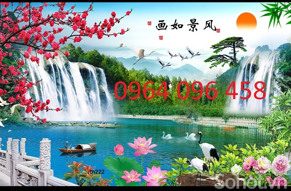 Gạch 3d tranh phong cảnh 3d - HNCB62