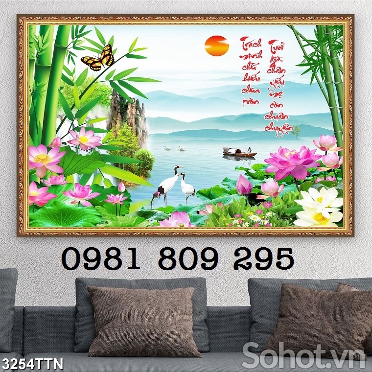 Tranh gạch 3d phong cảnh ngang