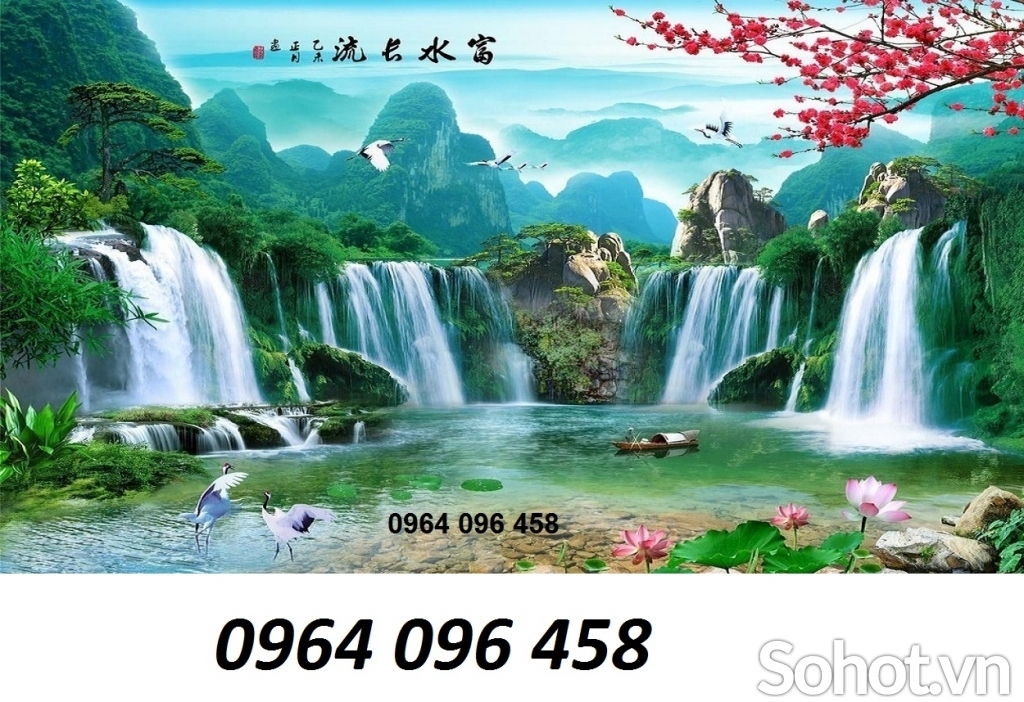 Tranh gạch 3d phong cảnh đồng quê - VNB9