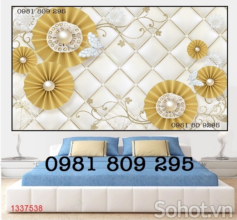 tranh gạch men - tranh dán tường hoa ngọc