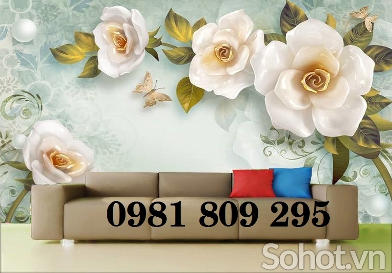 tranh gạch hoa ngọc 3d - gạch 3d