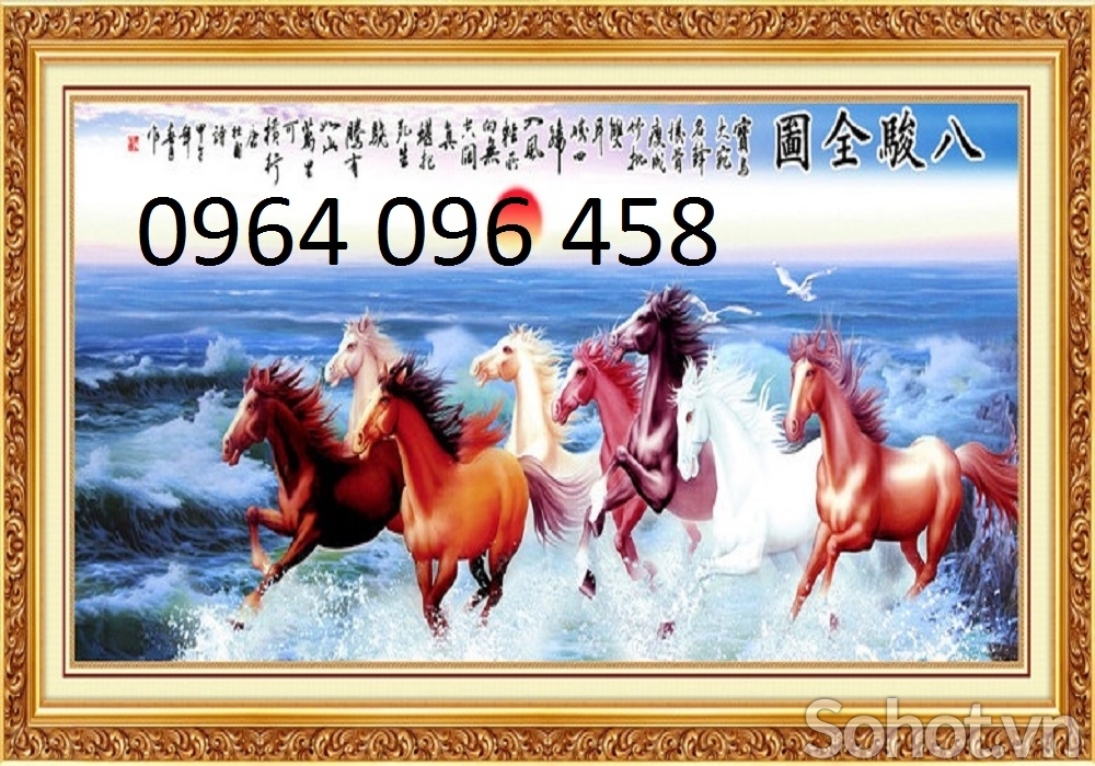 tranh gạch 3d - gạch tranh 3d bát mã - 765SN