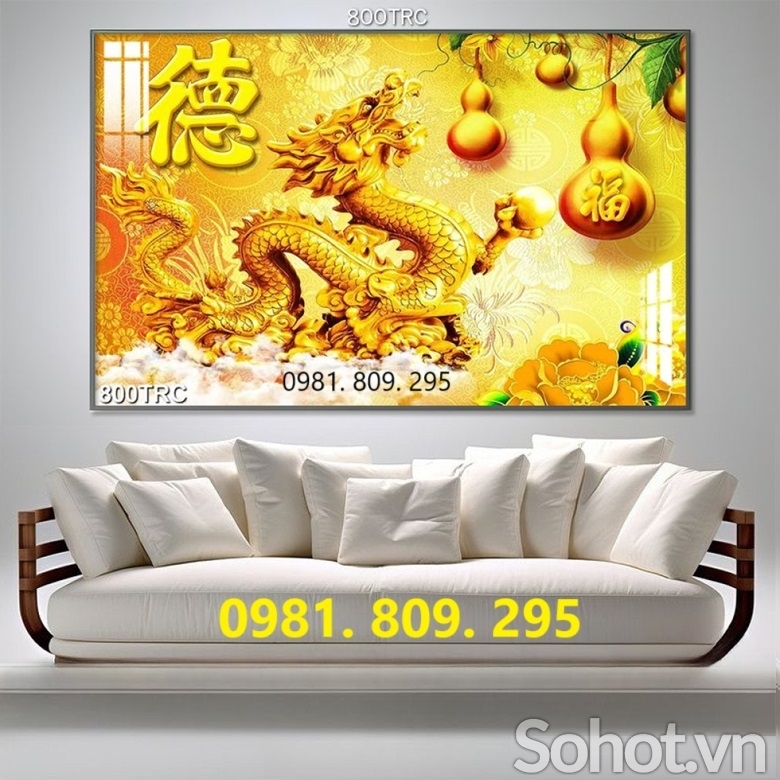 Gạch 3d rồng phượng , gạch tranh 3d