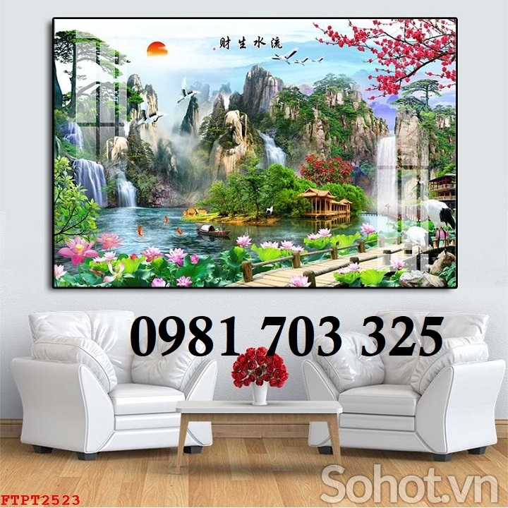 Gạch men 3D ,tranh gạch phong cảnh