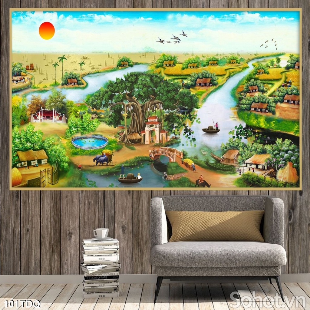 Tranh gạch men ốp lát trang trí nhà 3d