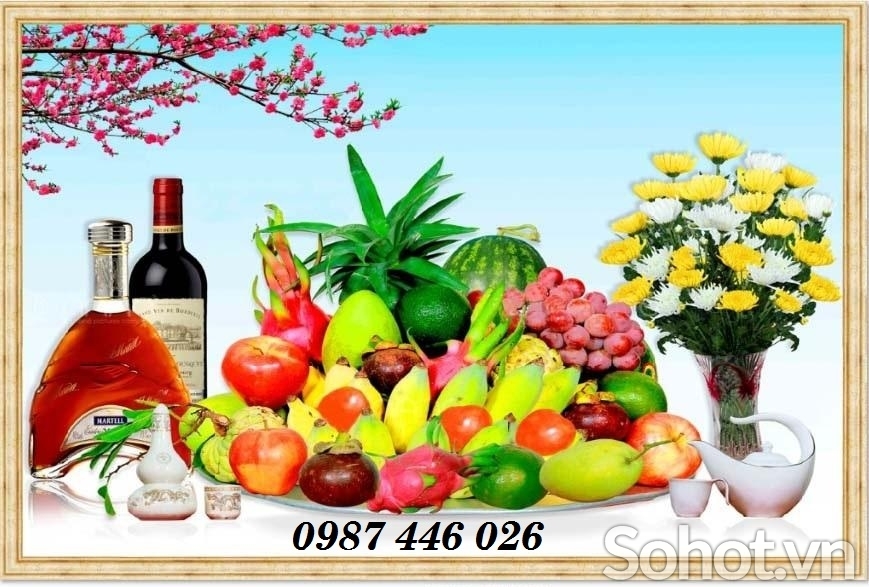 Tranh gạch men phòng thờ HP9224
