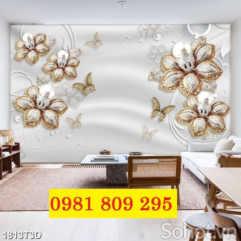 Gạch trang trí hoa ngọc