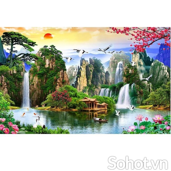 Gạch tranh 3D - tranh phong cảnh