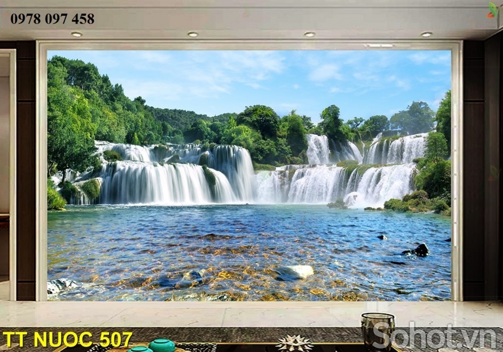Tranh phong cảnh- tranh gạch 3D