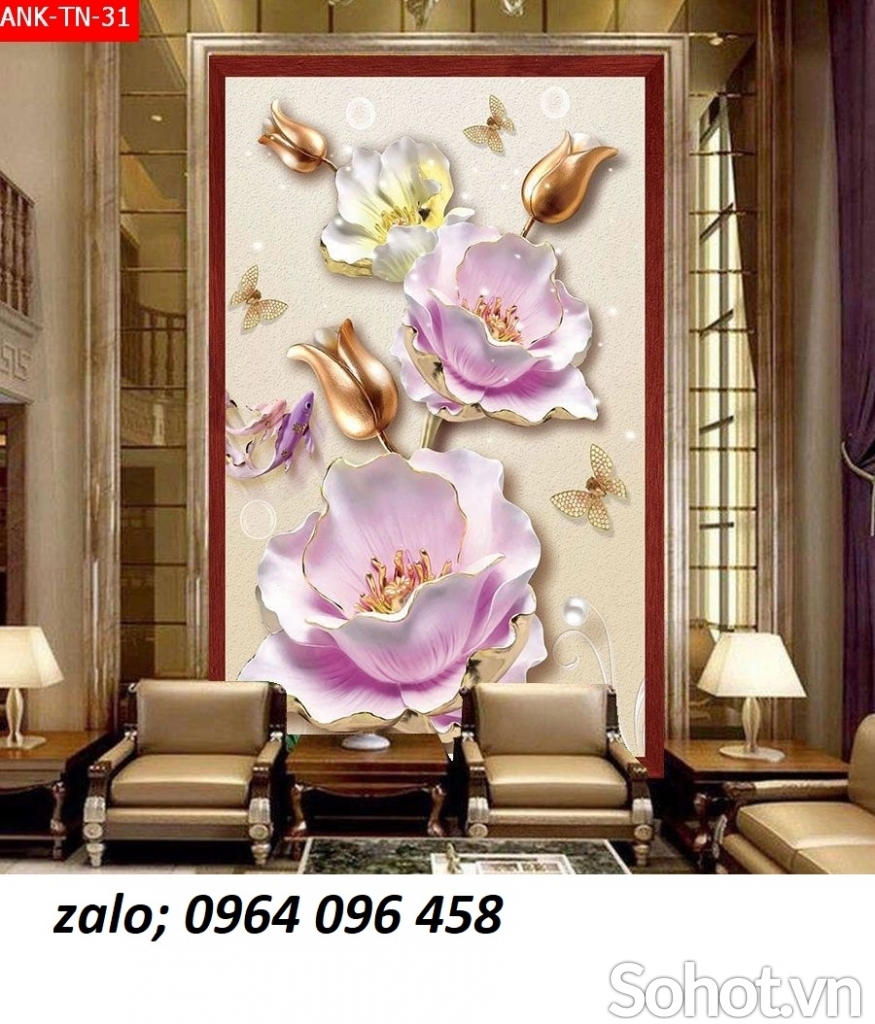 Tranh gạch 3d giả ngọc - DSZ33