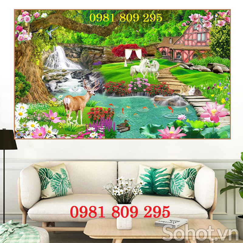 Gạch tranh phong cảnh đẹp