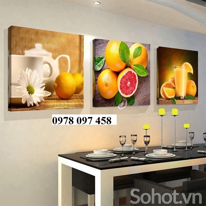 Tranh ốp phòng ăn - tranh 3D