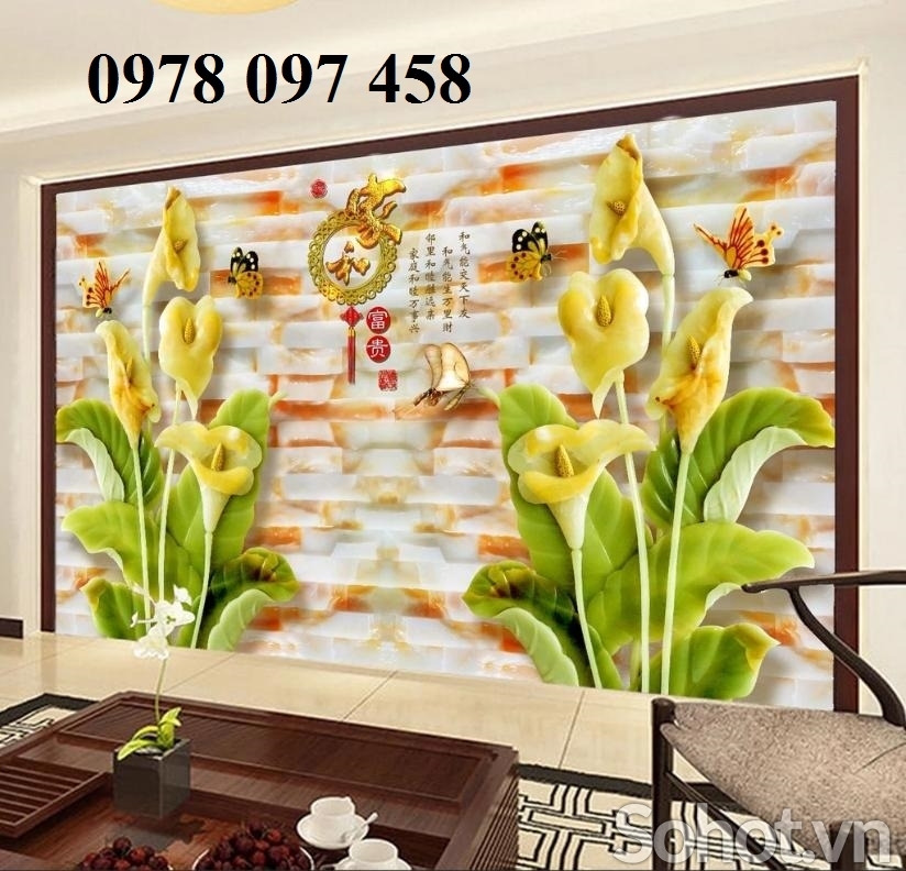 Tranh gạch - tranh đẹp phòng khách