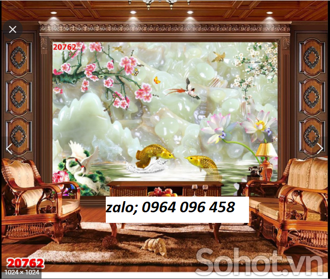 Gạch tranh 3d phòng khách - MNN05