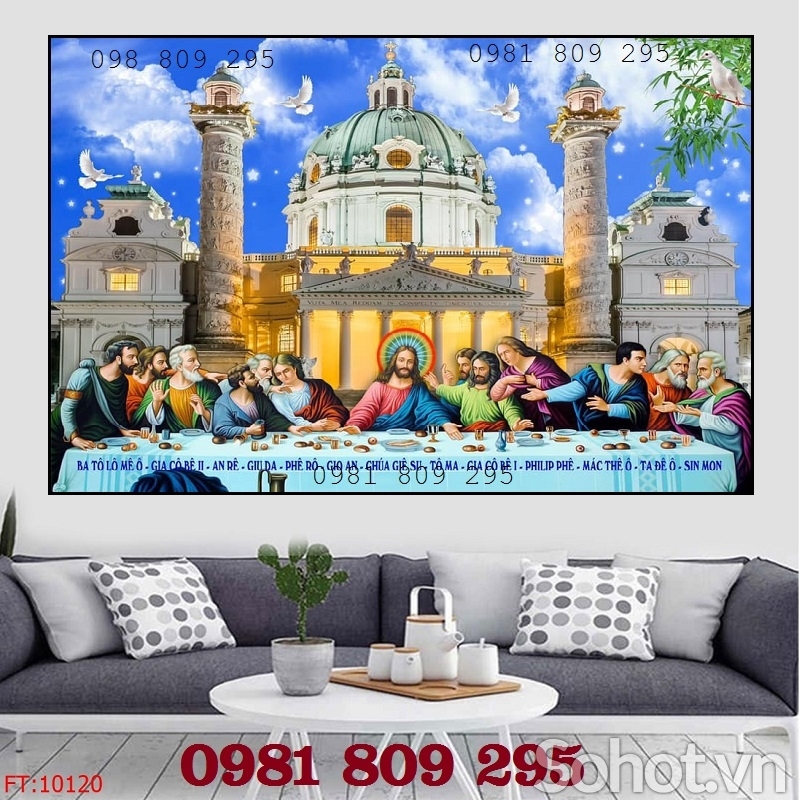 Gạch ốp tường tranh gạch công giáo