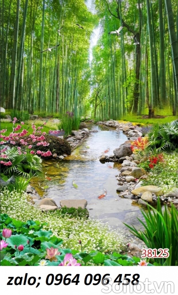 Tranh gạch 3d trang trí phòng khách - hành lang - XVC44