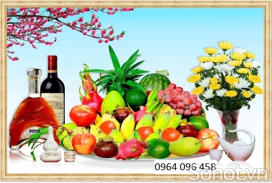 Tranh gạch 3d bàn thờ - SMM43