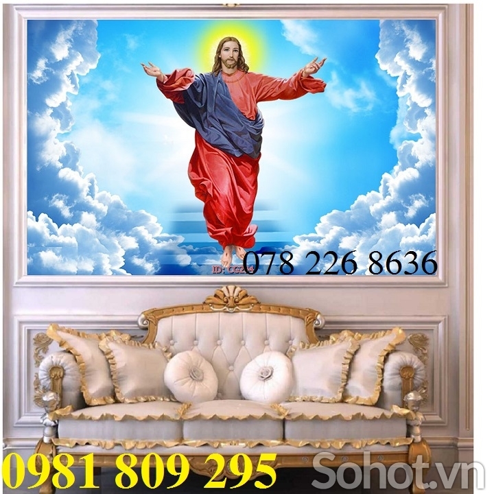 Tranh . gạch trang trí 3d công giáo HN939