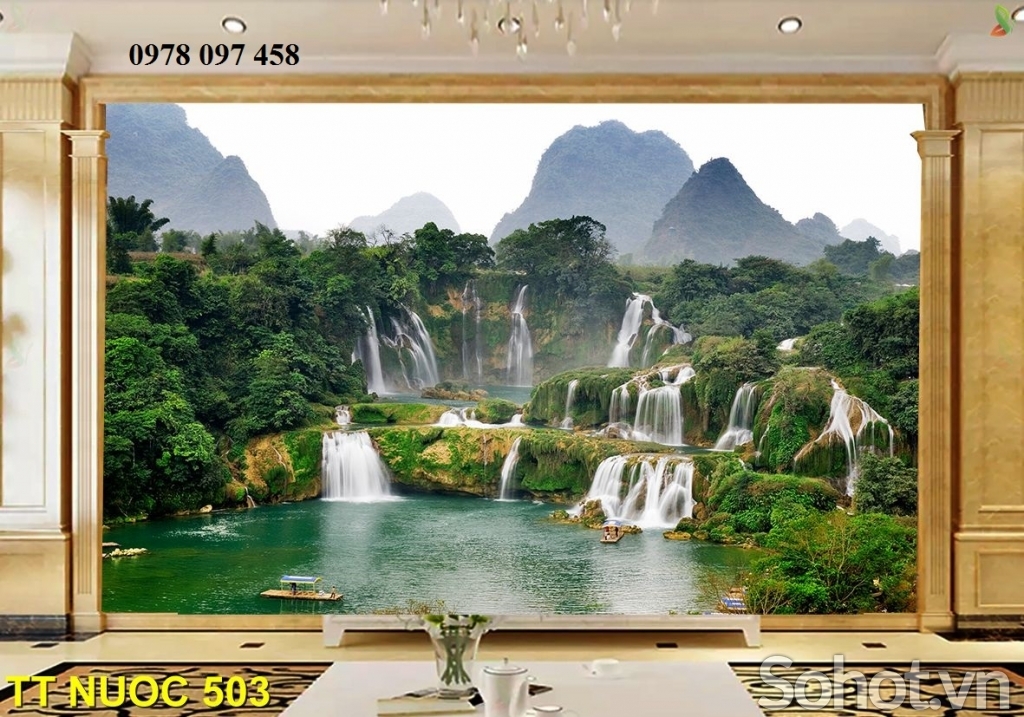 Tranh phong cảnh- tranh gạch 3D