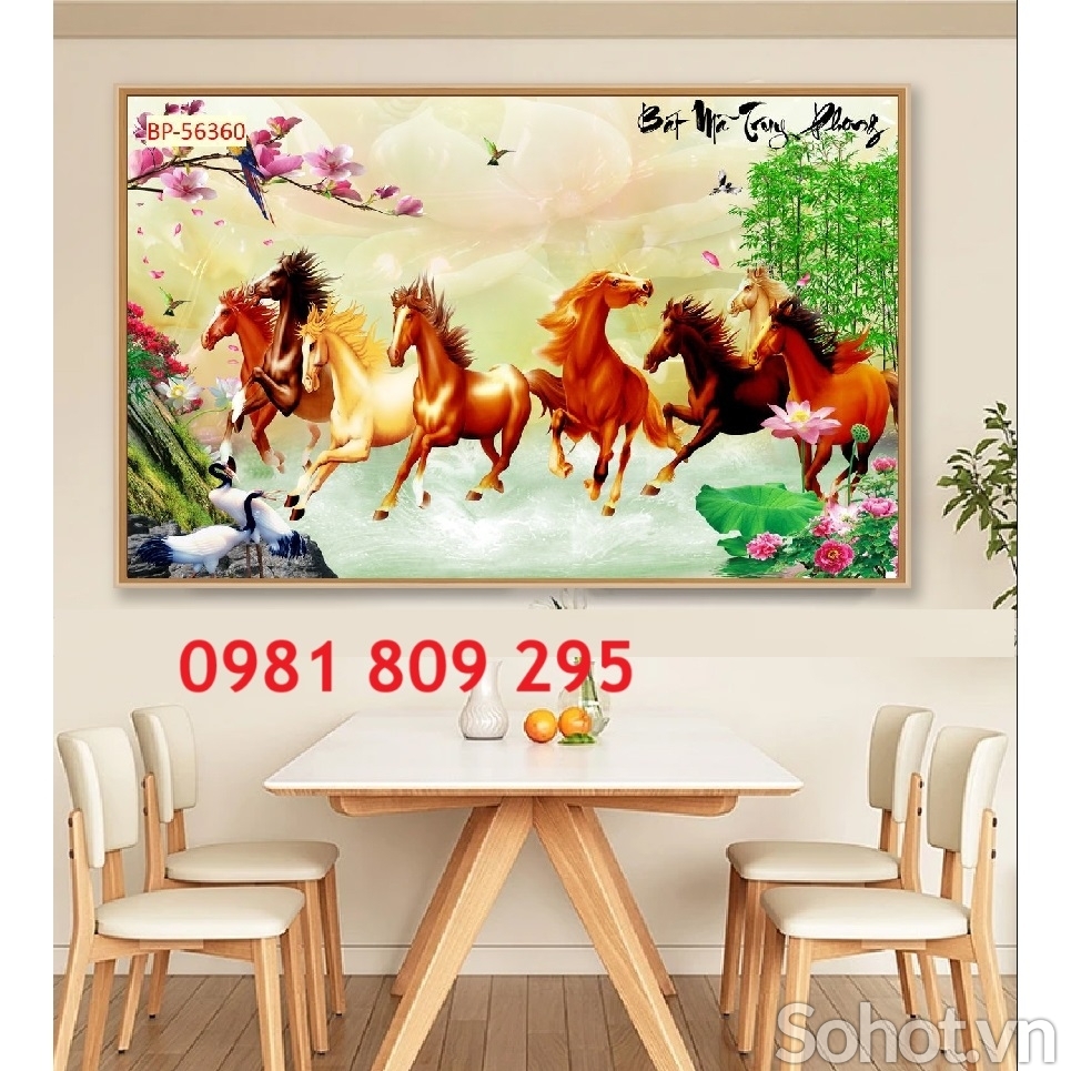 Tranh gạch men 3d phong thủy , gạch tranh 3d