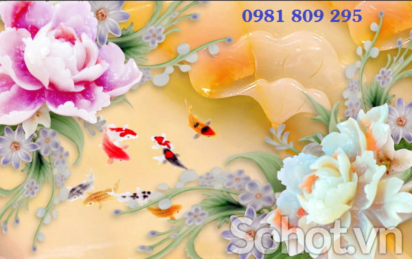 Gạch 3d mẫu đơn sứ ngọc HP6655