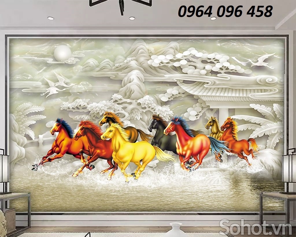 Tranh gạch 3d mã đáo thành công - NXC42