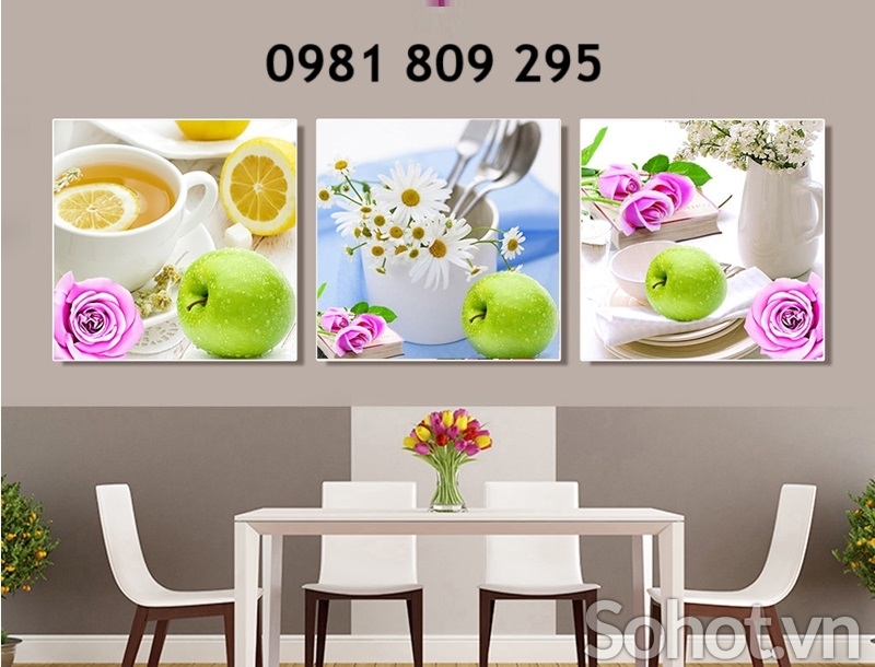 Tranh gạch ốp tường bếp trang trí 3d HDH939