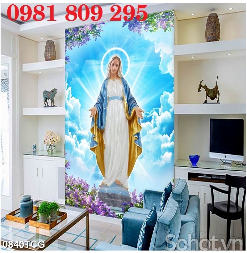 Gạch tranh công giáo - tranh gạch 3d