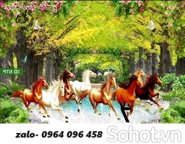 Tranh gạch 3d mã đáo thành công - BCV5
