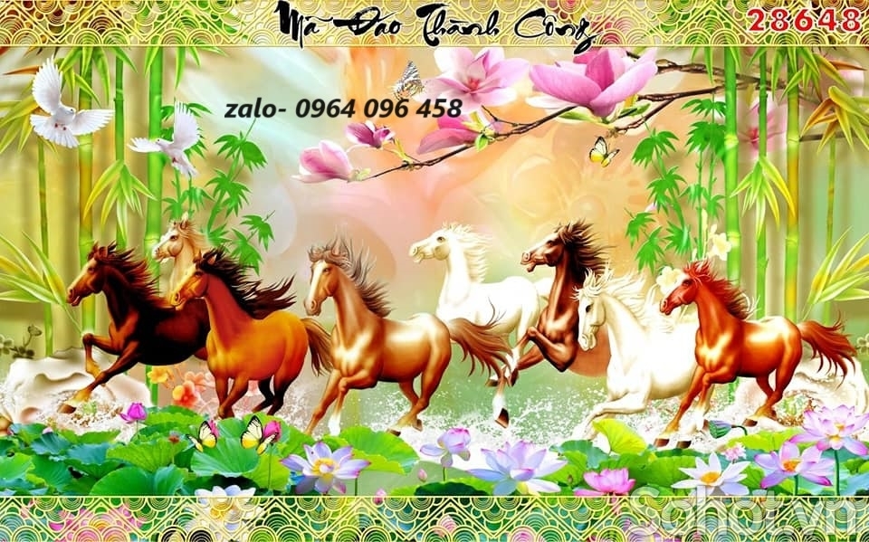 Tranh gạch men 3d trang trí phòng khách - YTRC54