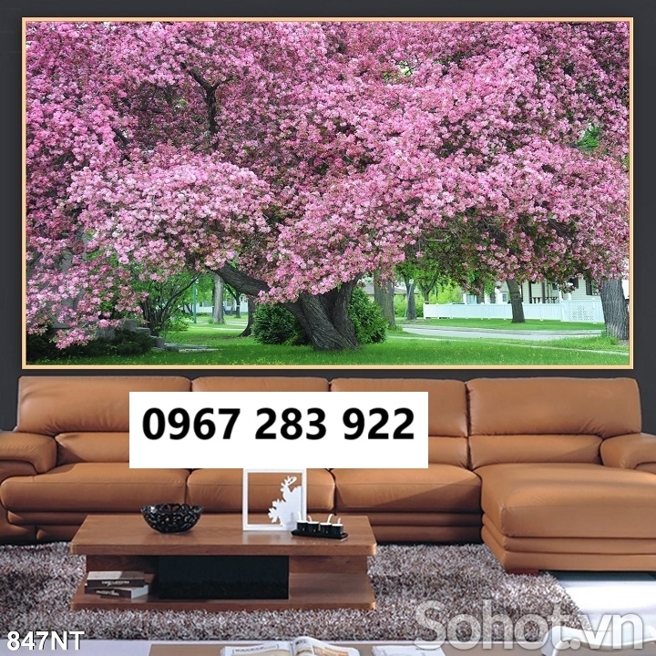 Gạch tranh trang trí vườn hoa