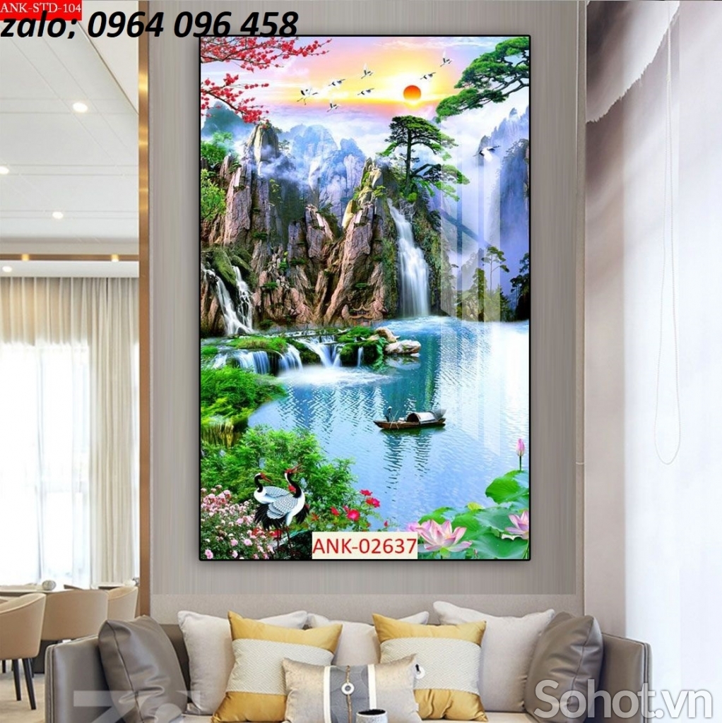 Tranh gạch 3d - gạch tranh 3d phong cảnh - 3899VB