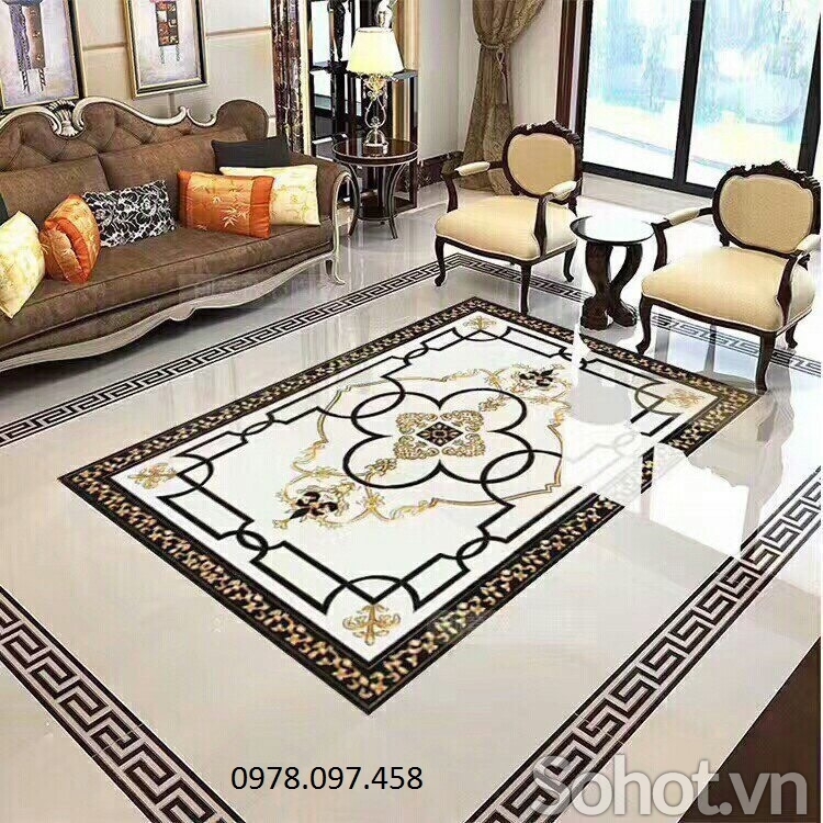 Gạch thảm trang trí phòng khách mẫu mới lạ đẹp mắt giá rẻ 0978.097.458