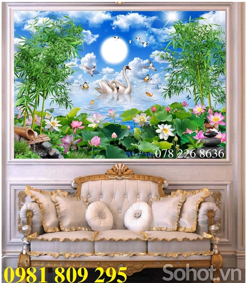 Gạch 3d , tranh hoa