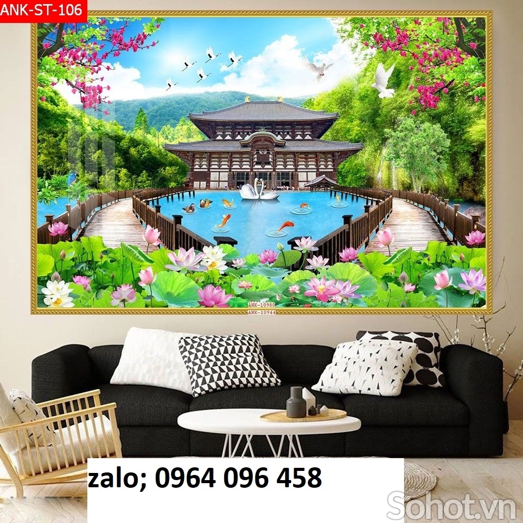 Tranh gạch 3d phong thủy hút tài lộc - CBV522