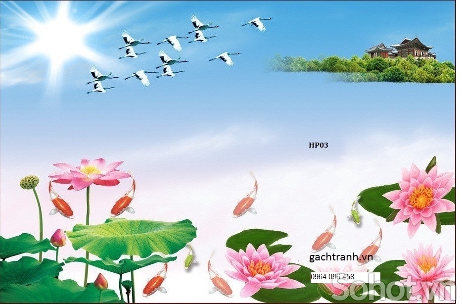 Tranh gạch 3d ốp tường mặt tiền - FVMM55